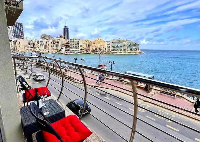 아파트 F2 - Lovely Two Bedrooms Flat Sea View, St Julians