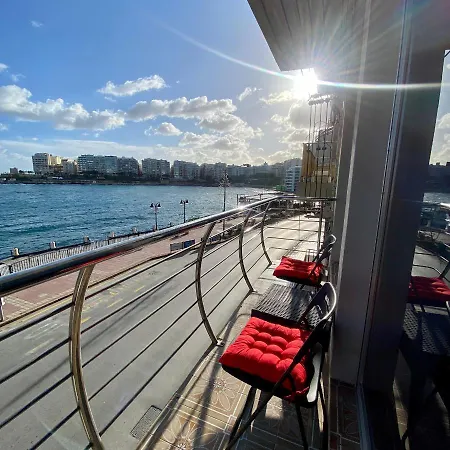 F2 - Lovely Two Bedrooms Flat Sea View, St Julians San Ġiljan